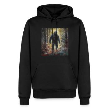 Gemälde Kunst Sasquatch Funny Graphic Acts - Männer Premium Bio Hoodie - Schwarz - Vorne - Nico (187cm)