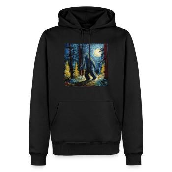 Gemälde Kunst Sasquatch Funny Graphic Acts - Männer Premium Bio Hoodie - Schwarz - Vorne - Nico (187cm)