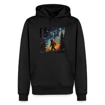 Gemälde Kunst Sasquatch Funny Graphic Acts - Männer Premium Bio Hoodie - Schwarz - Vorne - Nico (187cm)