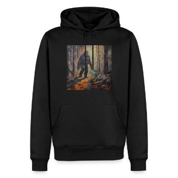 Gemälde Kunst Sasquatch Funny Graphic Acts - Männer Premium Bio Hoodie - Schwarz - Vorne - Nico (187cm)