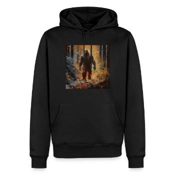 Gemälde Kunst Sasquatch Funny Graphic Acts - Männer Premium Bio Hoodie - Schwarz - Vorne - Nico (187cm)