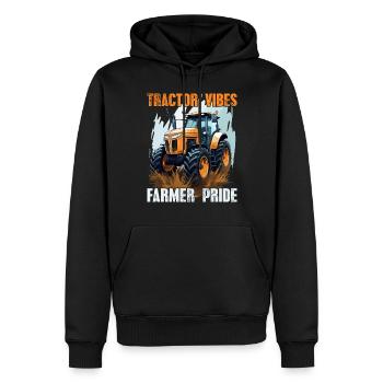 Tractor Vibes Farmer Pride Traktor Landwirt Bauer - Sweat à capuche Premium bio Homme - noir - Devant - Nico (187cm)