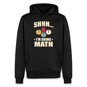 Ich Mache Mathe Bodybuilder Bodybuilding - Männer Premium Bio Hoodie - Schwarz - Vorne - Nico (187cm)