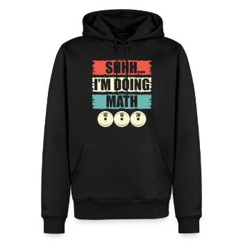 Ich Mache Mathe Bodybuilder Bodybuilding - Männer Premium Bio Hoodie - Schwarz - Vorne - Nico (187cm)