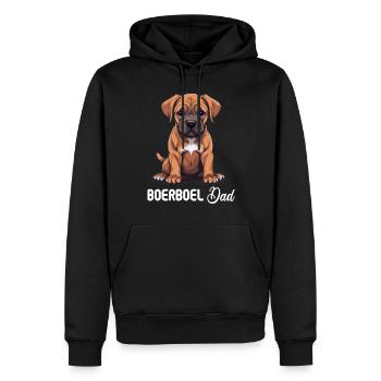 Hund Boerboel - Männer Premium Bio Hoodie - Schwarz - Vorne - Nico (187cm)