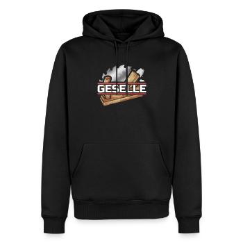 Geselle Abschluss der Ausbildung zum Tischler - Männer Premium Bio Hoodie - Schwarz - Vorne - Nico (187cm)