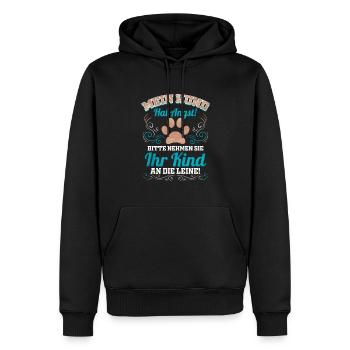Hund Lustiges Geschenk für Hundefreund Hunde - Männer Premium Bio Hoodie - Schwarz - Vorne - Nico (187cm)