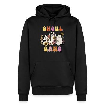 Ghoul Gang - Männer Premium Bio Hoodie - Schwarz - Vorne - Nico (187cm)