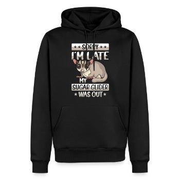 Australie Marsupial Faune Animal Amant Sucre - Sweat à capuche Premium bio Homme - noir - Devant - Nico (187cm)