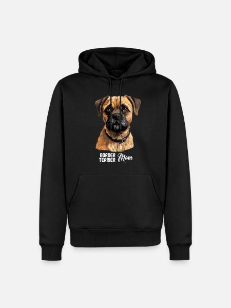 Dog Border Terrier - Men’s Premium Organic Hoodie - black