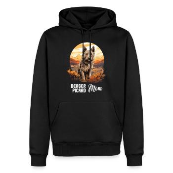 Dog Berger Picard - Men’s Premium Organic Hoodie - black - Front - Nico (187cm)