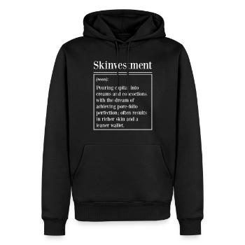 Esthéticienne, Soins de la peau, Beauté, Dermantologue, - Sweat à capuche Premium bio Homme - noir - Devant - Nico (187cm)