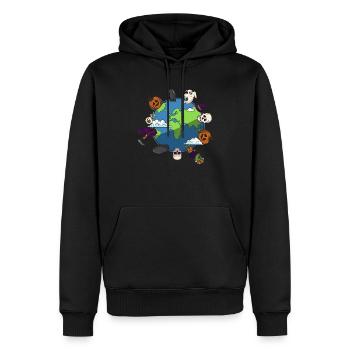 Halloween Party Halloween Earth Halloween Ideas - Männer Premium Bio Hoodie - Schwarz - Vorne - Nico (187cm)