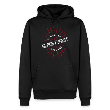 Schwarzwald Black Forest Dorf Dorfleben Landei - Männer Premium Bio Hoodie - Schwarz - Vorne - Nico (187cm)