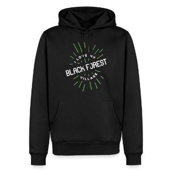 Schwarzwald Schwarzwaldmädel Dorf Landei Landwirte - Männer Premium Bio Hoodie - Schwarz - Vorne - Nico (187cm)