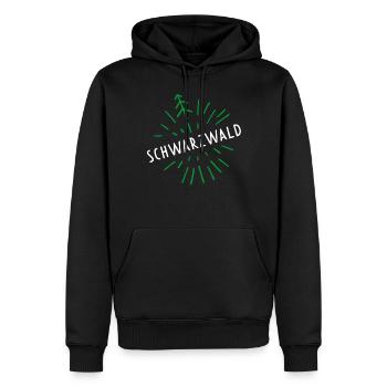 Schwarzwald Schwarzwälder Heimat Dorfleben Bauern - Männer Premium Bio Hoodie - Schwarz - Vorne - Nico (187cm)