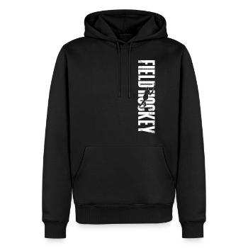 Field Hockey Field Hockey - Männer Premium Bio Hoodie - Schwarz - Vorne - Nico (187cm)