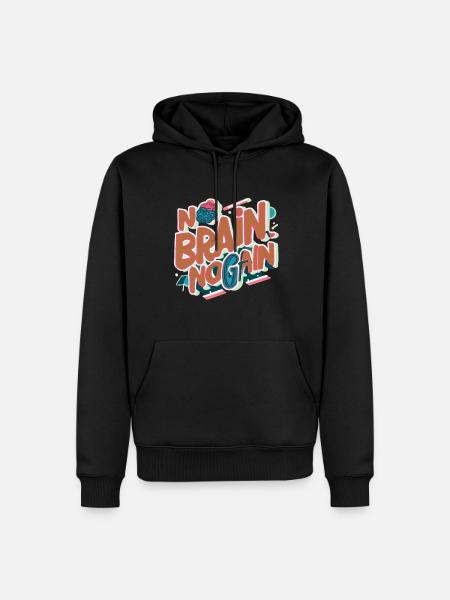 Nørd Nørder Nørd Ordsprog Nørd Gaver - Herre Premium økologisk hoodie - sort