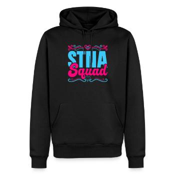 Altenpflegehelfer Squad Pflegehelferin - Männer Premium Bio Hoodie - Schwarz - Vorne - Nico (187cm)