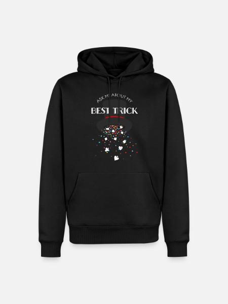 Card Tricks Illusionist Card Magic Magician - Men’s Premium Organic Hoodie - black