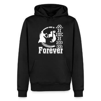 Aikido Aikido Forever - Men’s Premium Organic Hoodie - black - Front - Nico (187cm)