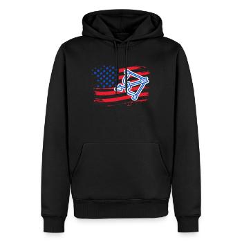 Archery Archery Flag - Men’s Premium Organic Hoodie - black - Front - Nico (187cm)
