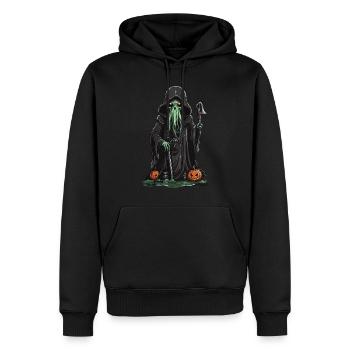 Le magicien tentaculaire Halloween Horror Special - Sweat à capuche Premium bio Homme - noir - Devant - Nico (187cm)