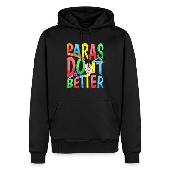 Paras Do It Better - Enseignants - Sweat à capuche Premium bio Homme - noir - Devant - Nico (187cm)