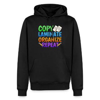 Paraprofessional -Paraeducator -Parapro Im - Men’s Premium Organic Hoodie - black - Front - Nico (187cm)