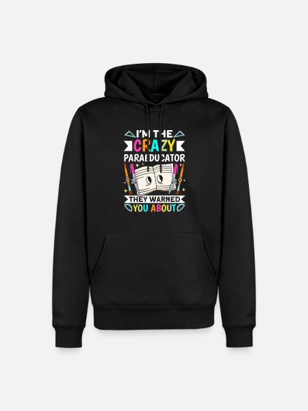 Lustiger Paraprolehrer Paraprofessional - Männer Premium Bio Hoodie - Schwarz