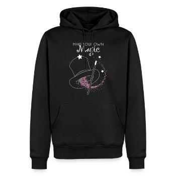 Sorcier Chapeau Tricksters Magicien Spectacle de magie - Sweat à capuche Premium bio Homme - noir - Devant - Nico (187cm)