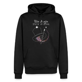 Illusionist Kartenmagie Zaubertrick Hobbyzauberer - Männer Premium Bio Hoodie - Schwarz - Vorne - Nico (187cm)