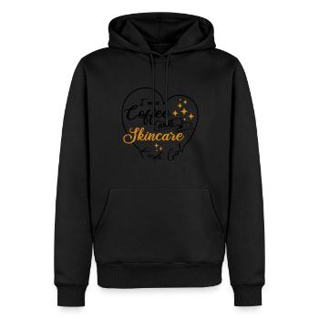 Esthéticienne, Soins de la peau, Beauté, Dermantologue, - Sweat à capuche Premium bio Homme - noir - Devant - Nico (187cm)