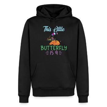 Butterfly Lover Gifts - Men’s Premium Organic Hoodie - black - Front - Nico (187cm)