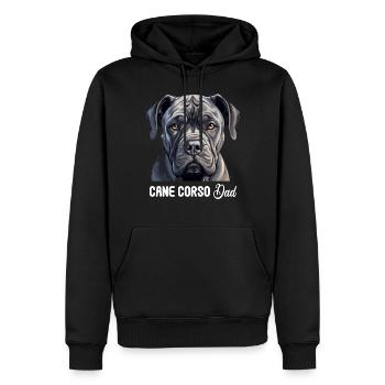Canne Corso pour chien - Sweat à capuche Premium bio Homme - noir - Devant - Nico (187cm)