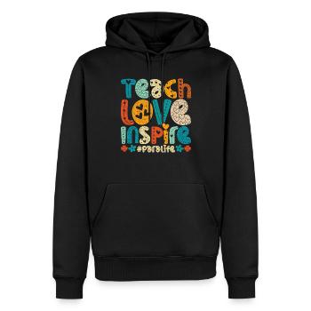 Childcare Assistant - Men’s Premium Organic Hoodie - black - Front - Nico (187cm)