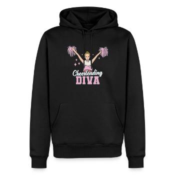 Pom-pom girl Cheerleading Jeunes - Sweat à capuche Premium bio Homme - noir - Devant - Nico (187cm)