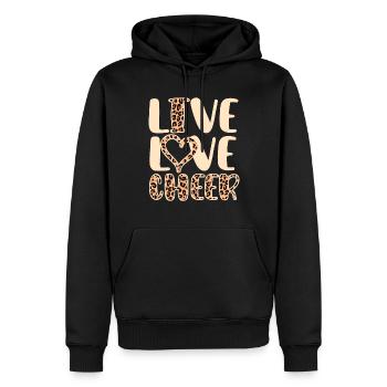 Pom-pom girl Cheerleading Jeunes - Sweat à capuche Premium bio Homme - noir - Devant - Nico (187cm)