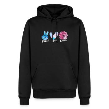 Cheerleadermädchen Cheerleading Jugend - Männer Premium Bio Hoodie - Schwarz - Vorne - Nico (187cm)