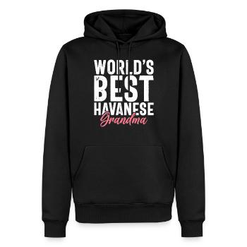 Gifts for Havanese Dog Lovers - Männer Premium Bio Hoodie - Schwarz - Vorne - Nico (187cm)