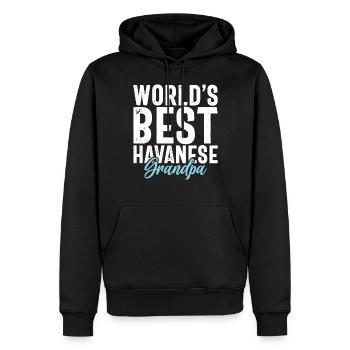 Gifts for Havanese Dog Lovers - Männer Premium Bio Hoodie - Schwarz - Vorne - Nico (187cm)