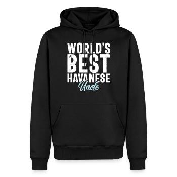 Gifts for Havanese Dog Lovers - Männer Premium Bio Hoodie - Schwarz - Vorne - Nico (187cm)