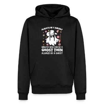 Soyez toujours vous-même, à moins que vous ne puissiez être un fantôme Hallo - Sweat à capuche Premium bio Homme - noir - Devant - Nico (187cm)