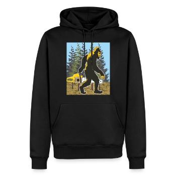 BIGFOOT CHAINSAW - Men’s Premium Organic Hoodie - black - Front - Nico (187cm)