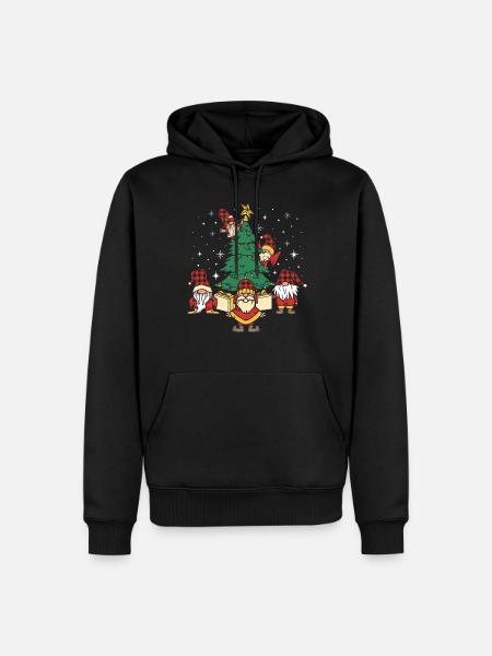 Christmas Gnomes - Men’s Premium Organic Hoodie - black