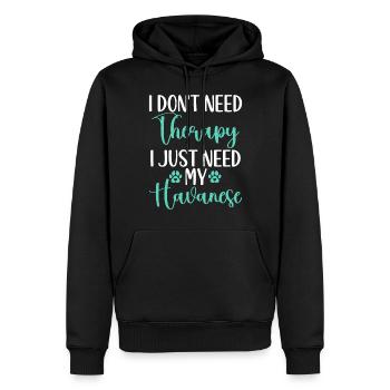 Gifts for Havanese Dog Lovers - Männer Premium Bio Hoodie - Schwarz - Vorne - Nico (187cm)