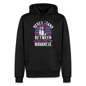 Gifts for Havanese Dog Lovers - Männer Premium Bio Hoodie - Schwarz - Vorne - Nico (187cm)