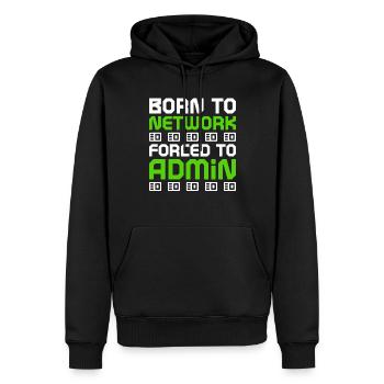 Netzwerkadministrator Programmierer - Männer Premium Bio Hoodie - Schwarz - Vorne - Nico (187cm)