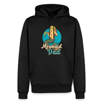Geburtstags Party Meerjungfrau Family Matching - Männer Premium Bio Hoodie - Schwarz - Vorne - Nico (187cm)