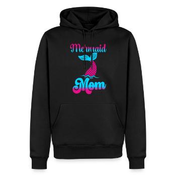 Geburtstags Party Meerjungfrau Family Matching - Männer Premium Bio Hoodie - Schwarz - Vorne - Nico (187cm)